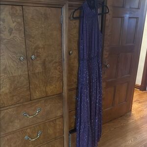 Taylor Deep Purple Textured Dress